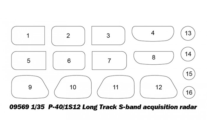 P-40/1S12 Long Track S-band acquisition radar (1:35) - 09569
