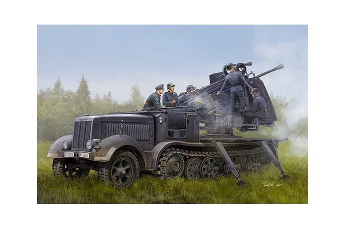 German 5cm FLAK 41auf Selbstfahrlafette(Sd.Kfz.7/2) (1:35) - 09513