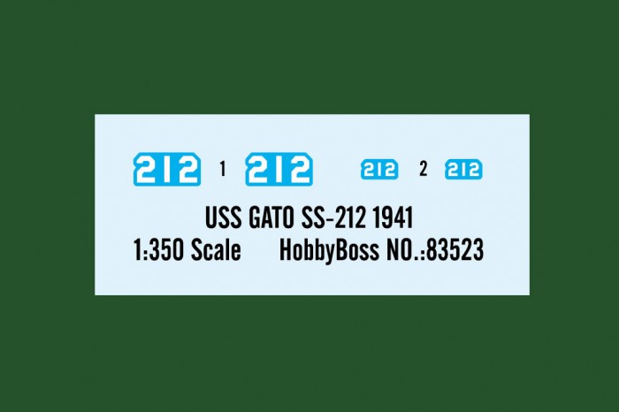 USS GATO SS-212 1941 (1:350) - 83523
