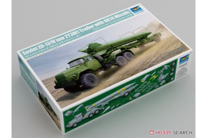 Soviet Zil-131V tow 2T3M1 Trailer with 8K14 Missile (1:35) - 01081