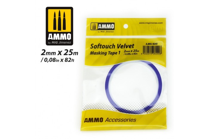 Jemná maskovací páska 6mm (SOFTOUCH VELVET MASKING TAPE) - 8241