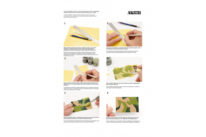 Maskovací arch A4 - 8211