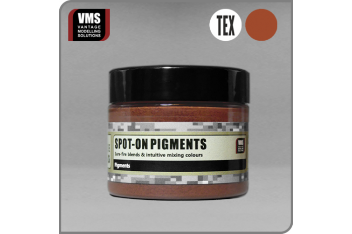 Spot-On pigment 16 - Vietnamská zem (Vietnam Red Earth) s texturou - P16