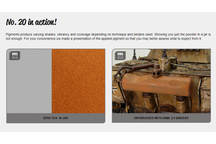 Spot-On pigment 20 - Světlá čerstvá rez (Light Fresh Rust) - P20