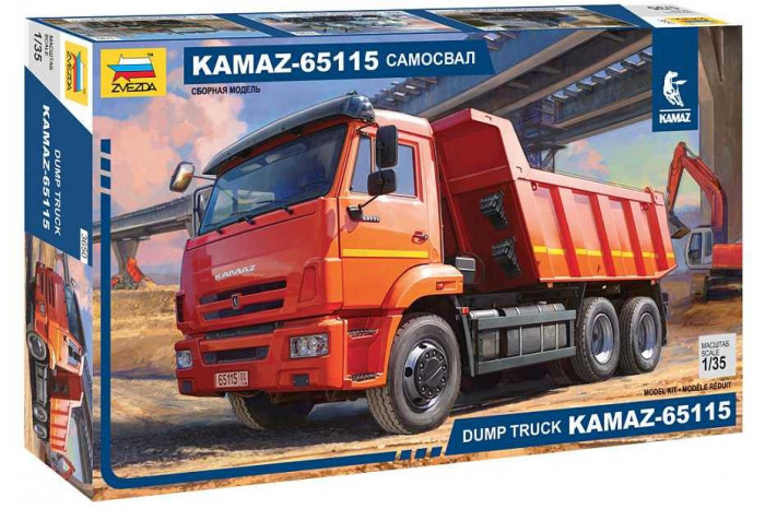 Model Kit auto 3650 - Kamaz 65115 dump truck (1:35)