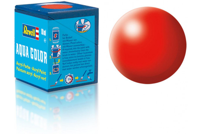 332: hedvábná světle červená (luminous red silk) - Aqua