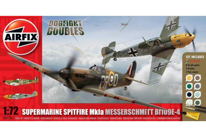 Supermarine Spitfire Mk1a Messerschmitt BF109E-4 (1:72) - A50135