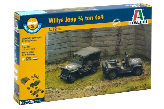 Fast Assembly military 7506 - 1/4 Ton 4x4 TRUCK (1:72)