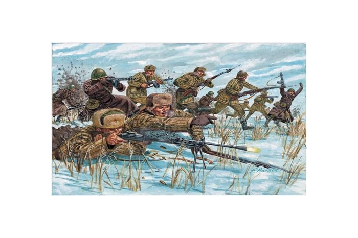 WWII -RUSSIAN INFANTRY (WINTER UNIF) (1:72) - 6069