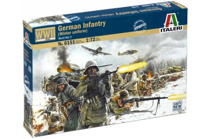 WWII - GERMAN INFANTRY (Winter Uniform) (1:72) - 6151