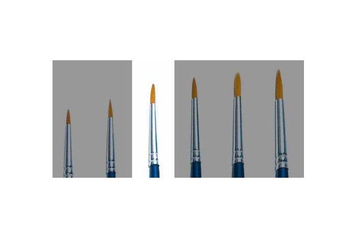 Kulatý syntetický štětec (velikost 0) - 52203