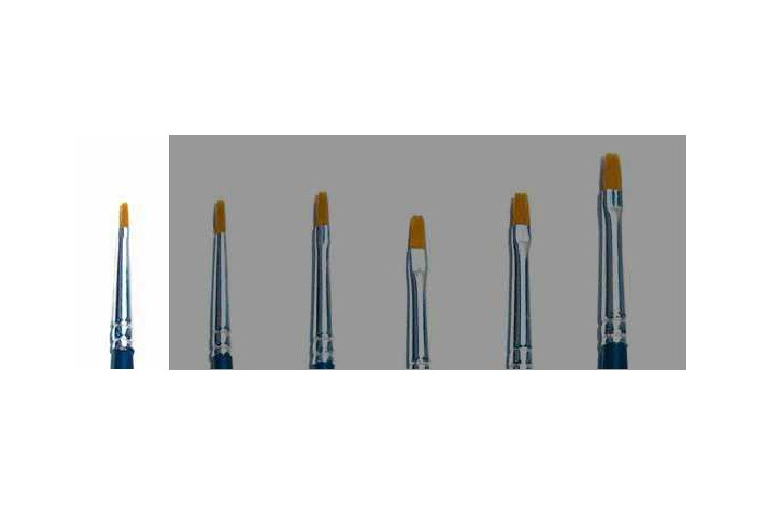 Plochý syntetický štětec (velikost 000) - 52221