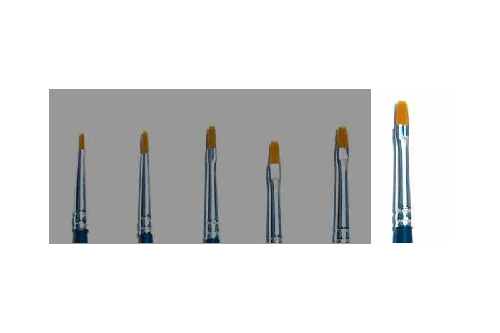 Plochý syntetický štětec (velikost 3) - 52226