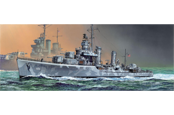 U.S.S. BUCHANAN DDG-484 GLEAVES CLASS DESTROYER 1942 (SMART KIT) (1:350) - 1021