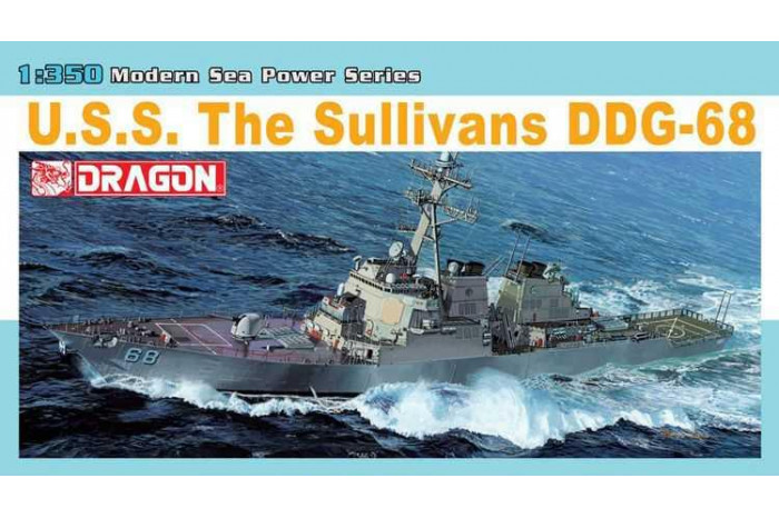U.S.S. THE SULLIVANS DDG-68, ARLEIGHT BURKE CLASS (1:350) - 1033
