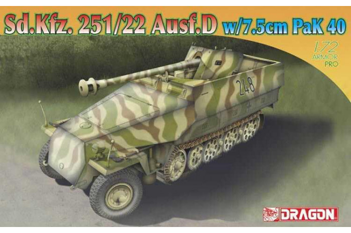 Sd.Kfz.251/22 Ausf.D w/7.5cm PaK 40 (1:72) - 7351