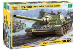 Soviet S.P.Gun SU-100 (new molds) (1:35) - 3688