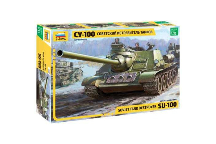 Soviet S.P.Gun SU-100 (new molds) (1:35) - 3688