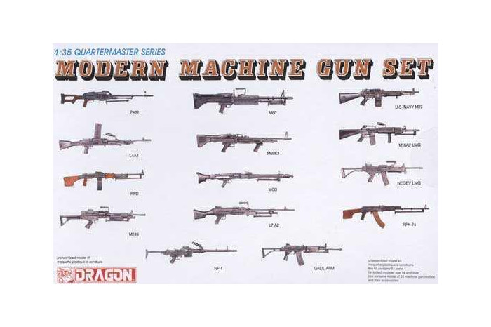 MODERN MACHINE GUN SET (1:35) - 3806