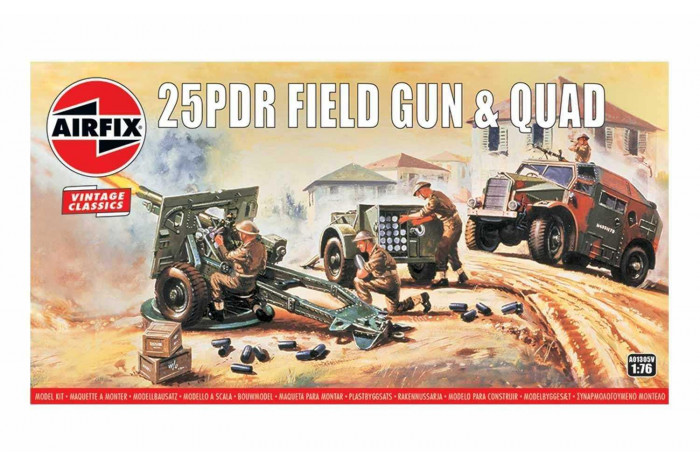 25pdr  Field Gun & Quad (1:76) - A01305V