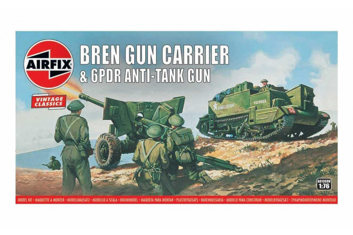 Bren Gun Carrier & 6 pdr Anti-Tank Gun (1:76) - A01309V