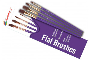 Humbrol Flat Brush pack - sada plochých štětců (velikost 3/5/7/10) - AG4305