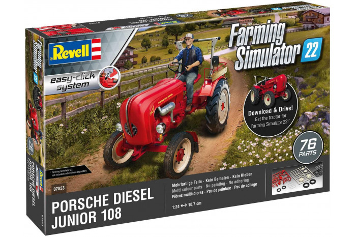 EasyClick - Porsche Junior 108 traktor (Farming Simulator Edition) (1:24) -  07823