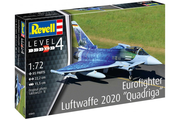 Plastic ModelKit letadlo 03843 - Eurofighter "Luftwaffe 2020 Quadriga" (1:72)
