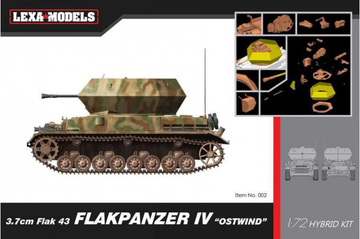 3.7cm FlaK 43 Flakpanzer IV "Ostwind" (1:72) - 7535