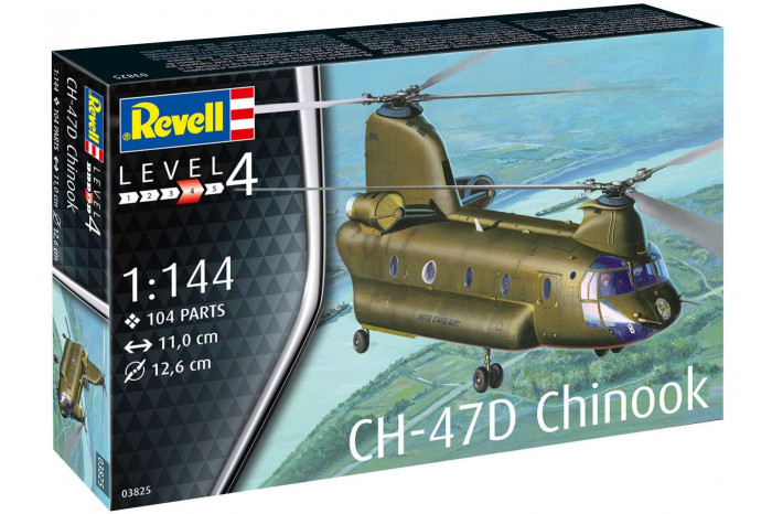 Plastic ModelKit vrtulník 03825 - CH-47D Chinook (1:144)