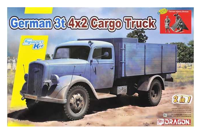 GERMAN 3t 4X2 CARGO TRUCK (2 IN 1) (1:35) - 6974