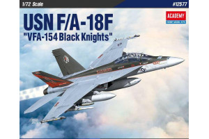Model Kit letadlo 12577 - USN F/A-18F &quot,VFA-154 Black Knight&quot, (1:72)