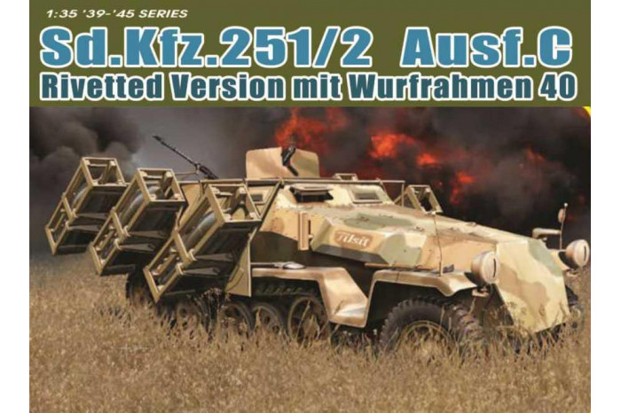 Sd.Kfz.251 Ausf.C RIVETTED VERSION with WURFRAHMEN 40 (1:35) - 6966