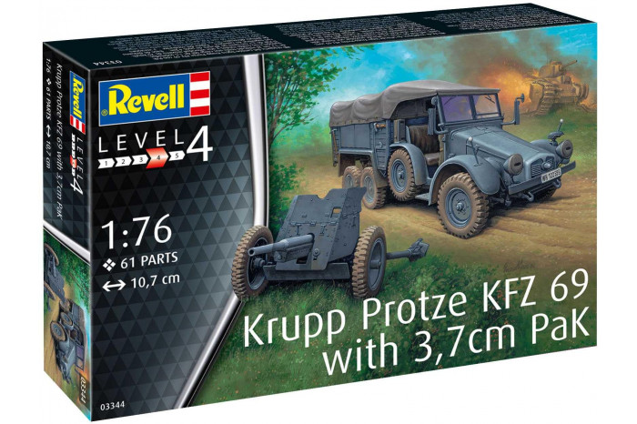 Krupp Protze KFZ 69 with 3,7cm Pak (1:76) - 03344