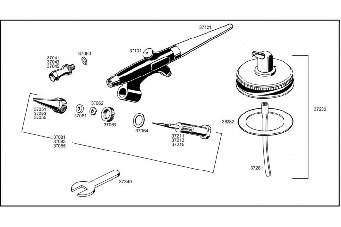 Airbrush Spray Gun 39101 - standard class