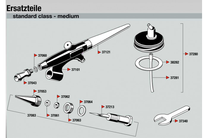 Airbrush Spray Gun 39101 - standard class