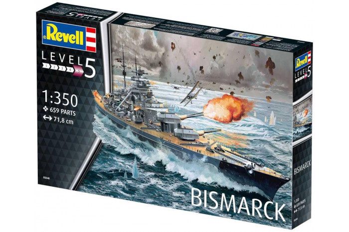 Plastic ModelKit loď 05040 - Battleship BISMARCK (1:350)