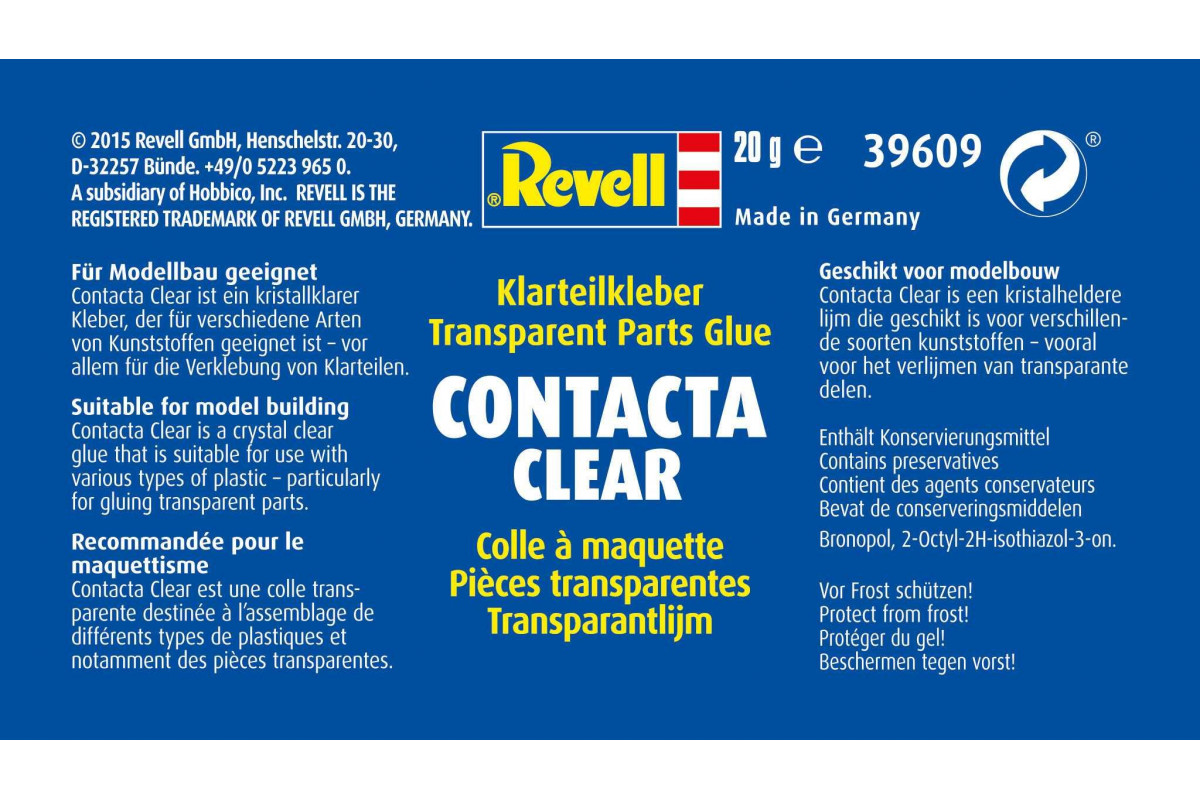 COLLE REVELL CONTACT LIQUIDE POUR PLASTIQUE 18g ( MAQUETTE ) REVELL