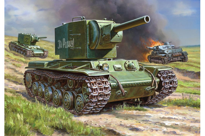 Model Kit tank 3608 - Soviet heavy tank KV-2 (1:35)