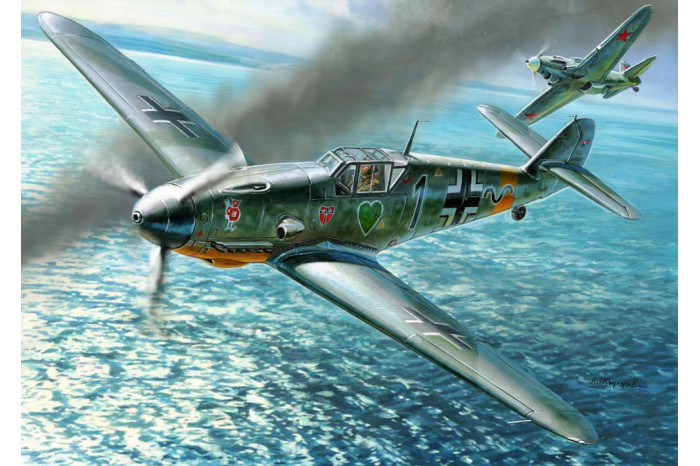 Model Kit letadlo 4806 - Messerschmitt Bf-109 F4 (1:48)