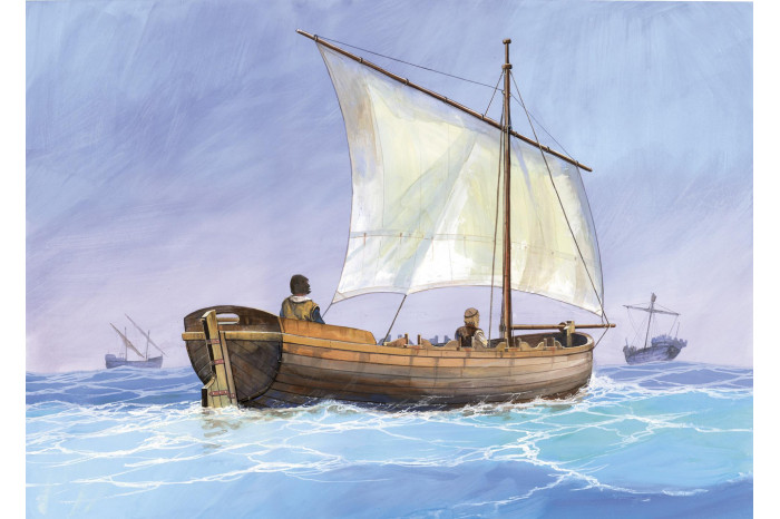 Model Kit loď 9033 - Medieval Life Boat (1:72)
