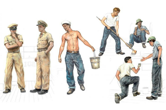Model Kit figurky 5618 - PT 109 CREW (1:35)