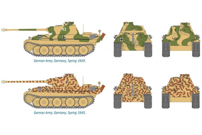 Fast Assembly tanky 7504 - Pz.Kpfw.V PANTHER Ausf.G (1:72)