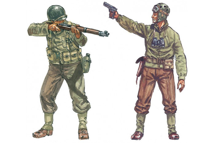 Model Kit figurky 6120 - WWII - AMERICAN INFANTRY (1:72)
