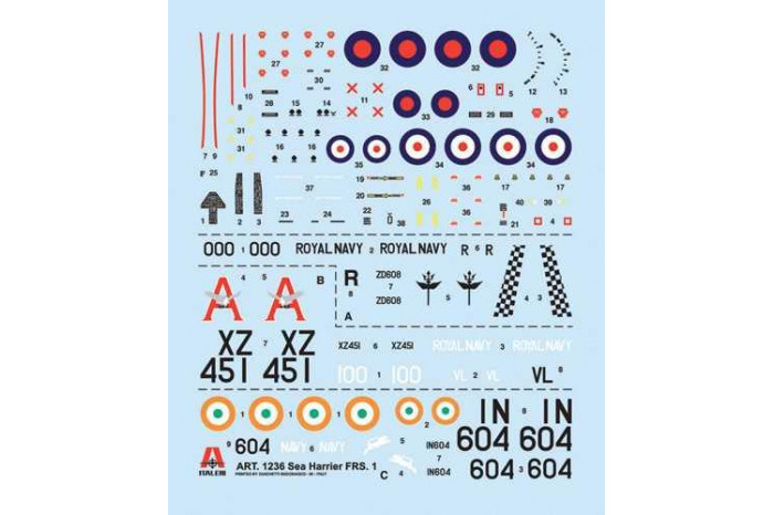 Model Kit letadlo 1236 - SEA HARRIER FRS.1 (1:72)