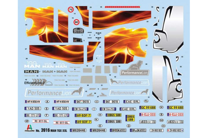 Model Kit truck 3916 - MAN TGX XXL D38 (1:24)