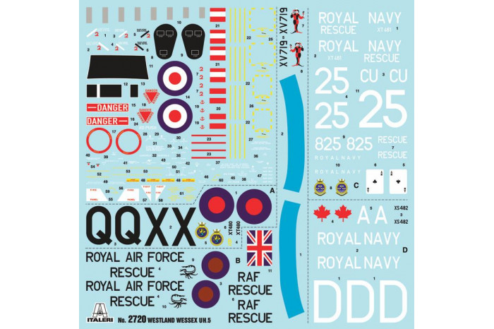 Model Kit vrtulník 2720 - W.Wessex UH/5 (1:48)