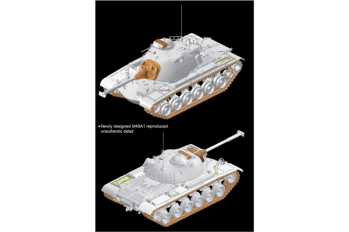 Model Kit tank 3559 - M48A1 (SMART KIT) (1:35)