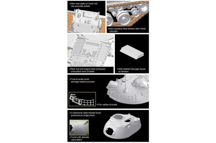 Model Kit tank 3559 - M48A1 (SMART KIT) (1:35)