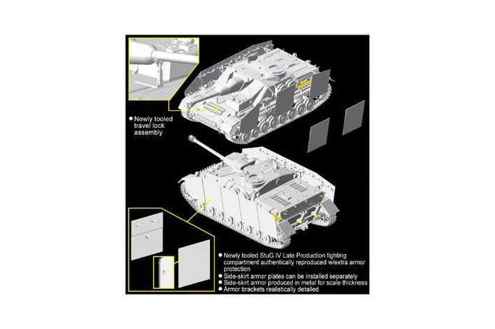 Model Kit military 6612 - Sd.Kfz.167 StuG.IV Late Production (Smart Kit) (1:35)